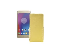 Купить - чехол для смартфона  Чехол-флип из экокожи для телефона Lenovo Vibe K6 Power (K33a42) Золотой