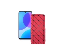 Купить - чехол для смартфона  Чехол-флип из экокожи для телефона Vivo U3 Красный ромб