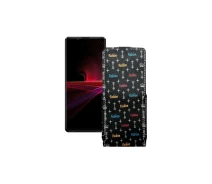 Купить - чехол для смартфона  Чехол-флип из экокожи для телефона Sony Xperia 1 III Фэшн черный