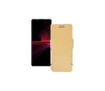Купить - чехол для смартфона  Чехол-книга из экокожи для телефона Sony Xperia 1 III Бежевый