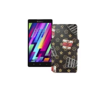 Купить - чехол для смартфона  Чехол-книга из экокожи для телефона Lenovo P90 Луи-Витон-коричневый