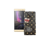 Купить - чехол для смартфона  Чехол-флип из экокожи для телефона Lenovo Phab 2 Pro (PB2-690M) Луи-Витон-коричневый