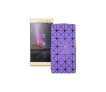 Купить - чехол для смартфона  Чехол-флип из экокожи для телефона Lenovo Phab 2 Pro (PB2-690M) Фиолетовый ромб