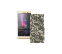 Купить - чехол для смартфона  Чехол-флип из экокожи для телефона Lenovo Phab 2 Pro (PB2-690M) Хаки-зеленый