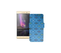 Купить - чехол для смартфона  Чехол-книга из экокожи для телефона Lenovo Phab 2 Pro (PB2-690M) Фэшн голубой