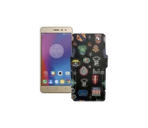 Купить - чехол для смартфона  Чехол-книга из экокожи для телефона Lenovo Vibe K6 Power (K33a42) Битлз