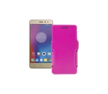 Купить - чехол для смартфона  Чехол-книга из экокожи для телефона Lenovo Vibe K6 Power (K33a42) Розовый