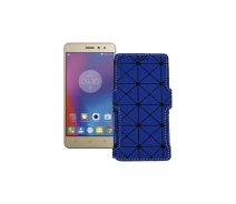 Купить - чехол для смартфона  Чехол-книга из экокожи для телефона Lenovo Vibe K6 Power (K33a42) Синий ромб