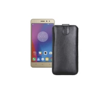Купить - чехол для смартфона  Вытяжка из экокожи для телефона Lenovo Vibe K6 Power (K33a42) Черный