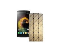 Купить - чехол для смартфона  Чехол-флип из экокожи для телефона Lenovo X3 lite Pro (A7010a48) Золотой ромб