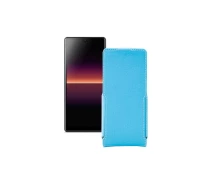 Купить - чехол для смартфона  Чехол-флип из экокожи для телефона Sony Xperia L4 Голубой