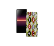 Купить - чехол для смартфона  Чехол-флип из экокожи для телефона Sony Xperia L4 Камни-цветные