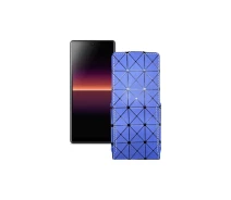 Купить - чехол для смартфона  Чехол-флип из экокожи для телефона Sony Xperia L4 Синий ромб