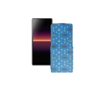 Купить - чехол для смартфона  Чехол-флип из экокожи для телефона Sony Xperia L4 Фэшн голубой