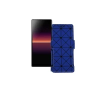Купить - чехол для смартфона  Чехол-книга из экокожи для телефона Sony Xperia L4 Синий ромб