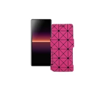 Купить - чехол для смартфона  Чехол-книга из экокожи для телефона Sony Xperia L4 Розовый ромб