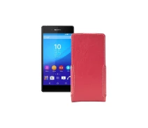 Купить - чехол для смартфона  Чехол-флип из экокожи для телефона Sony Xperia Z3 Plus E6553 Красный