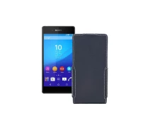 Купить - чехол для смартфона  Чехол-флип из экокожи для телефона Sony Xperia Z3 Plus E6553 Черный матовый