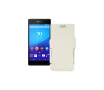 Купить - чехол для смартфона  Чехол-книга из экокожи для телефона Sony Xperia Z3 Plus E6553 Белый