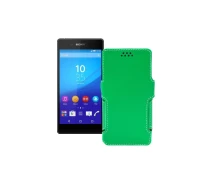 Купить - чехол для смартфона  Чехол-книга из экокожи для телефона Sony Xperia Z3 Plus E6553 Зеленый