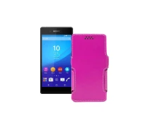 Купить - чехол для смартфона  Чехол-книга из экокожи для телефона Sony Xperia Z3 Plus E6553 Розовый