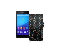 Купить - чехол для смартфона  Чехол-книга из экокожи для телефона Sony Xperia Z3 Plus E6553 Фэшн черный