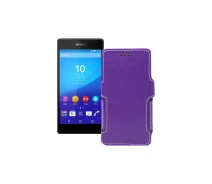 Купить - чехол для смартфона  Чехол-книга из экокожи для телефона Sony Xperia Z3 Plus E6553 Фиолетовый