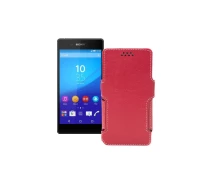 Купить - чехол для смартфона  Чехол-книга из экокожи для телефона Sony Xperia Z3 Plus E6553 Красный