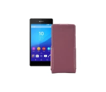 Купить - чехол для смартфона  Чехол-флип из экокожи для телефона Sony Xperia Z3 Plus E6553 Бордовый