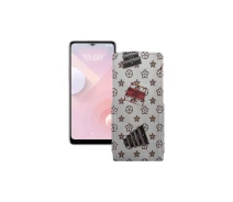Купить - чехол для смартфона  Чехол-флип из экокожи для телефона HTC Desire 20 Plus Луи-Витон-белый
