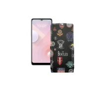 Купить - чехол для смартфона  Чехол-флип из экокожи для телефона HTC Desire 20 Plus Битлз