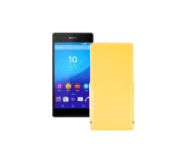 Купить - чехол для смартфона  Чехол-флип из экокожи для телефона Sony Xperia Z3 Plus E6553 Желтый