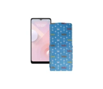 Купить - чехол для смартфона  Чехол-флип из экокожи для телефона HTC Desire 20 Plus Фэшн голубой