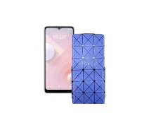 Купить - чехол для смартфона  Чехол-флип из экокожи для телефона HTC Desire 20 Plus Синий ромб