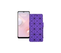 Купить - чехол для смартфона  Чехол-книга из экокожи для телефона HTC Desire 20 Plus Фиолетовый ромб