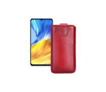 Купить - чехол для смартфона  Вытяжка из экокожи для телефона Honor X10 Max 5G Красный