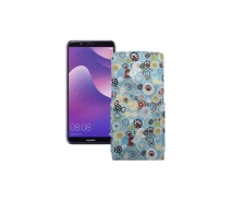 Купить - чехол для смартфона  Чехол-флип из экокожи для телефона Huawei Nova 2 lite Круги-цветные
