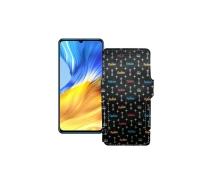 Купить - чехол для смартфона  Чехол-книга из экокожи для телефона Honor X10 Max 5G Фэшн черный