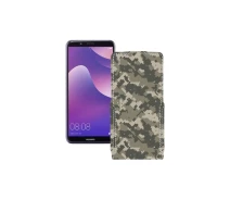Купить - чехол для смартфона  Чехол-флип из экокожи для телефона Huawei Nova 2 lite Хаки-зеленый