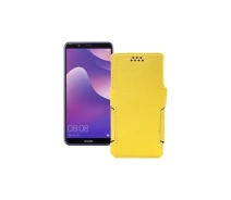Купить - чехол для смартфона  Чехол-книга из экокожи для телефона Huawei Nova 2 lite Желтый