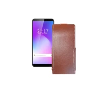 Купить - чехол для смартфона  Чехол-флип из экокожи для телефона Cubot Power Коричневый