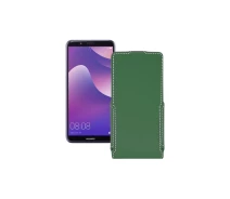 Купить - чехол для смартфона  Чехол-флип из экокожи для телефона Huawei Nova 2 lite Темно-зеленый