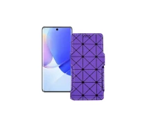 Купить - чехол для смартфона  Чехол-книга из экокожи для телефона Huawei Nova 9 Фиолетовый ромб
