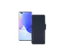 Купить - чехол для смартфона  Чехол-книга из экокожи для телефона Huawei Nova 9 Pro Черный матовый