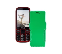 Купить - чехол для смартфона  Чехол-книга из экокожи для телефона Sigma Comfort 50 Optima 2021 Зеленый