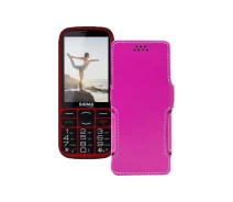 Купить - чехол для смартфона  Чехол-книга из экокожи для телефона Sigma Comfort 50 Optima 2021 Розовый