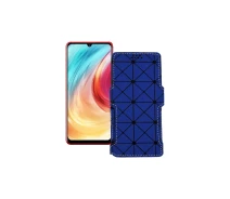 Купить - чехол для смартфона  Чехол-книга из экокожи для телефона Blackview A80 2020 Синий ромб