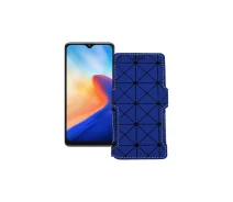Купить - чехол для смартфона  Чехол-книга из экокожи для телефона Blackview A80s 2021 Синий ромб