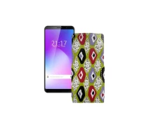 Купить - чехол для смартфона  Чехол-флип из экокожи для телефона Cubot Power Камни-цветные