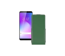 Купить - чехол для смартфона  Чехол-флип из экокожи для телефона Cubot Power Темно-зеленый